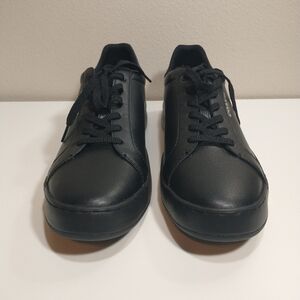 Coach Clip low top sneaker canvas Size 12D Men CC 724, Leather Black Color New